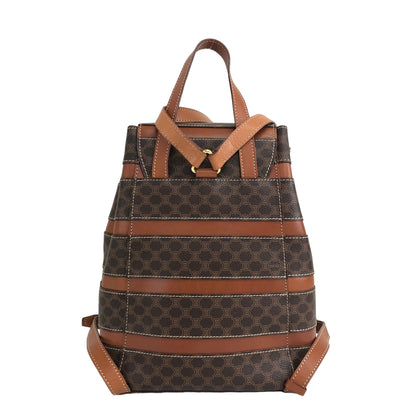 CELINE Macadam Backpack Brown Vintage nfrfxz