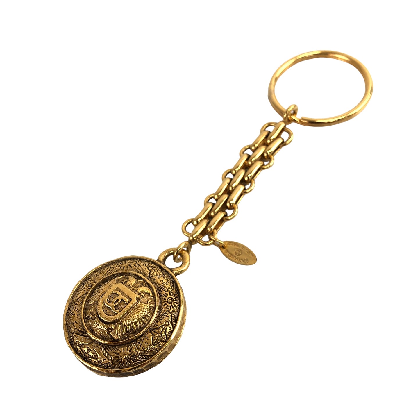 CHANEL Coco Mark Charm Gold Vintage tzbtji