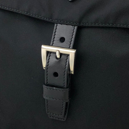 PRADA Triangle Logo Logo Motif Nylon Shoulder bag Black Vintage b8ck4u
