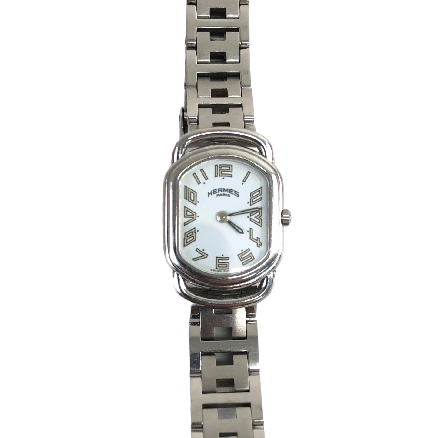 HERMES Watch Silver Vintage 7eaw86