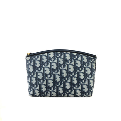 Christian Dior Trotter PVC 手拿包 海軍藍 復古 3mhtba 