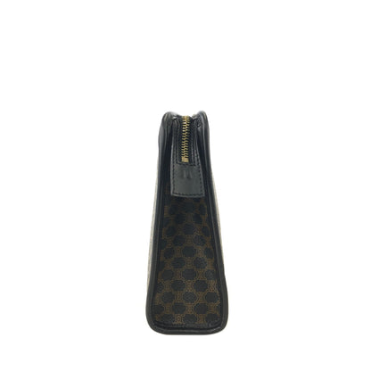 CELINE Macadam Gancini Clutch bag Black Vintage kr8u47