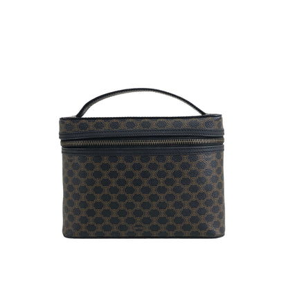 CELINE Macadam Handbag Vanity bag Black Vintage fc3bk6
