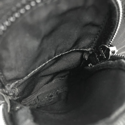 PRADA Triangle Logo Front Buckle Nylon Shoulder bag Black Vintage z6d5rx