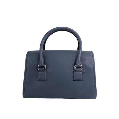 LOEWE Anagram Leather Two-way Small Boston bag Shoulder bag Navy Vintage nwunu6
