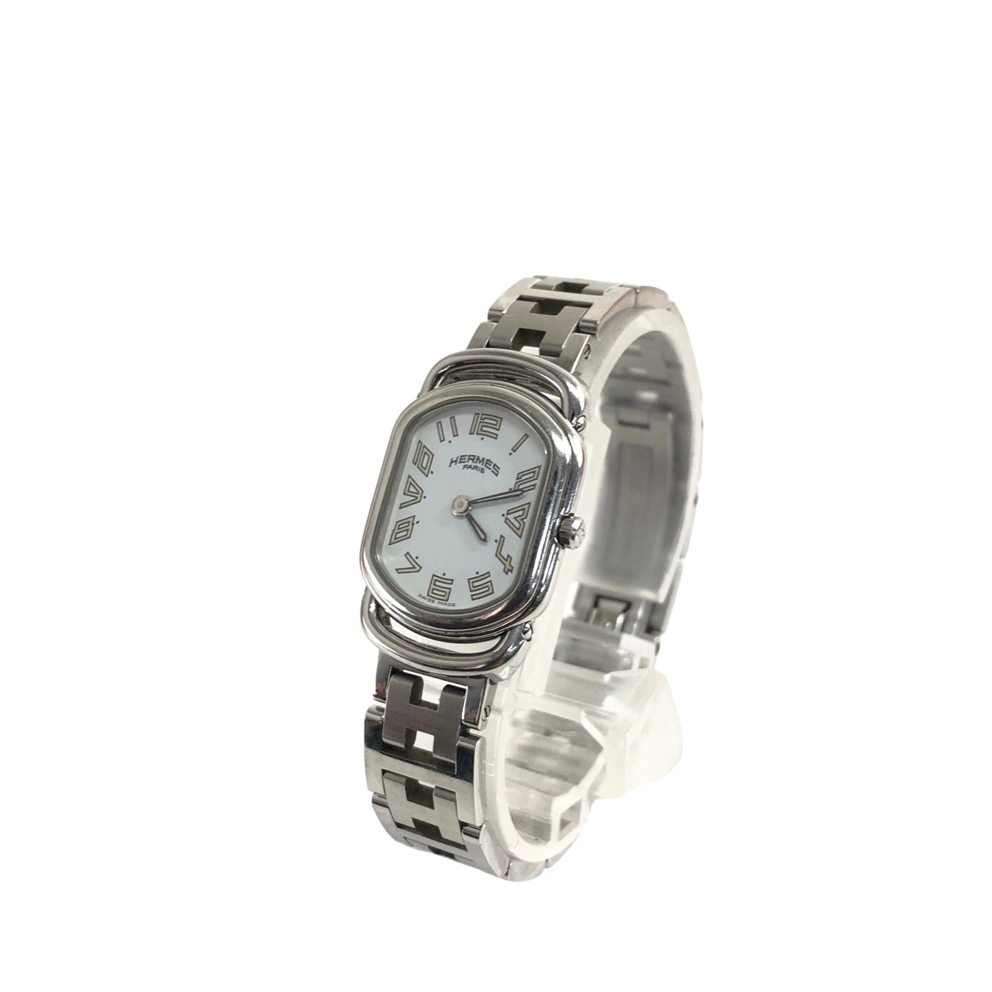 HERMES Watch Silver Vintage 7eaw86