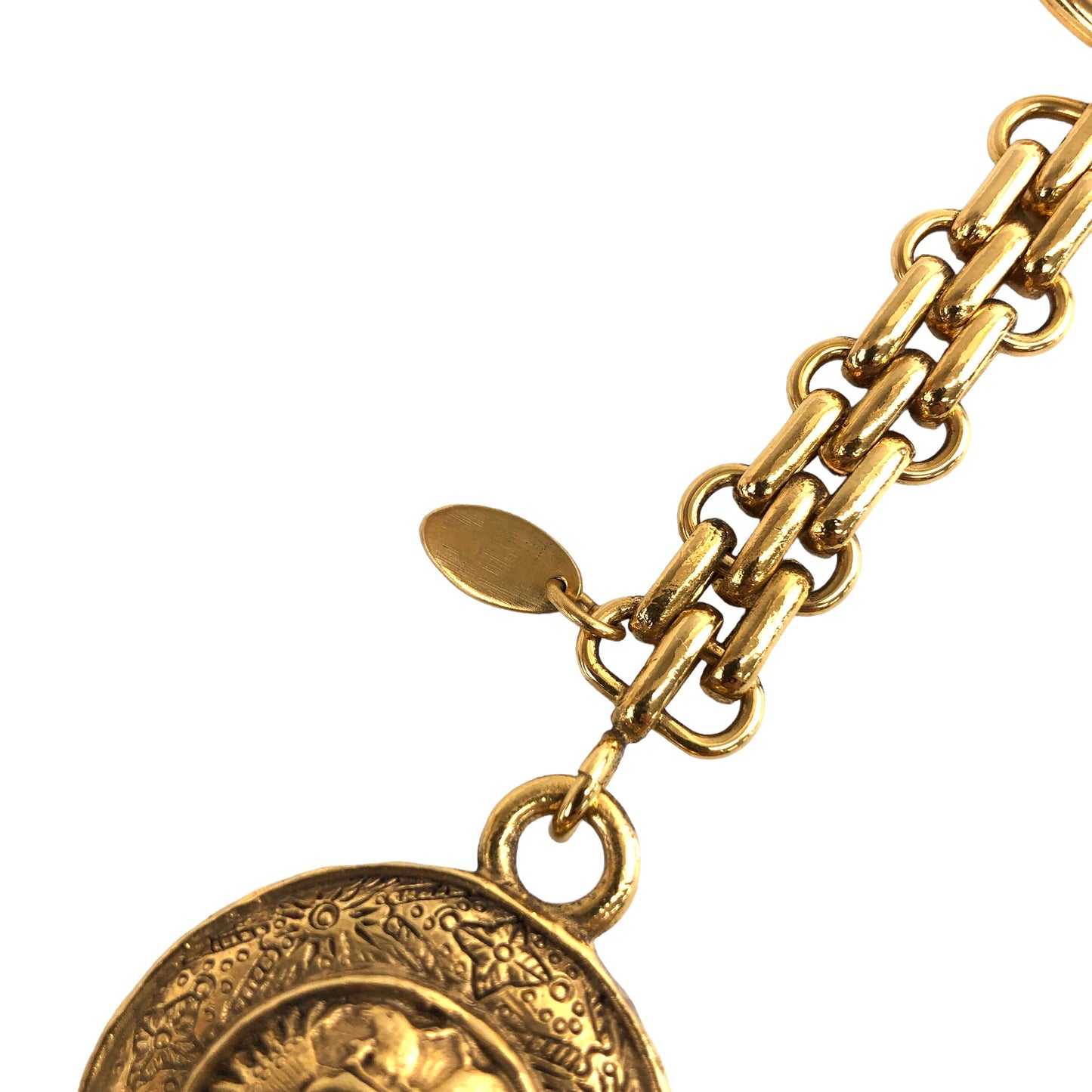 CHANEL Coco Mark Charm Gold Vintage tzbtji