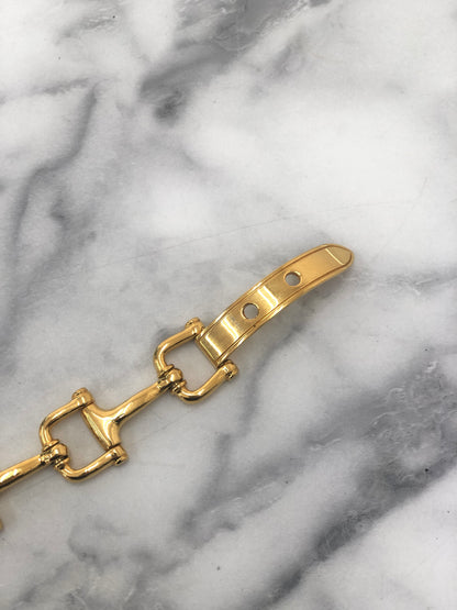 CELINE 馬銜扣手鍊 金色 復古 xyd5rw 