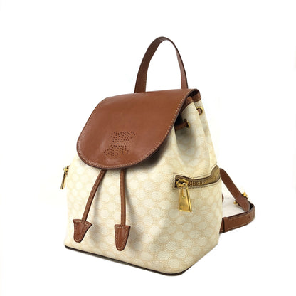 CELINE Macadam Blason Backpack White Vintage wih3fy