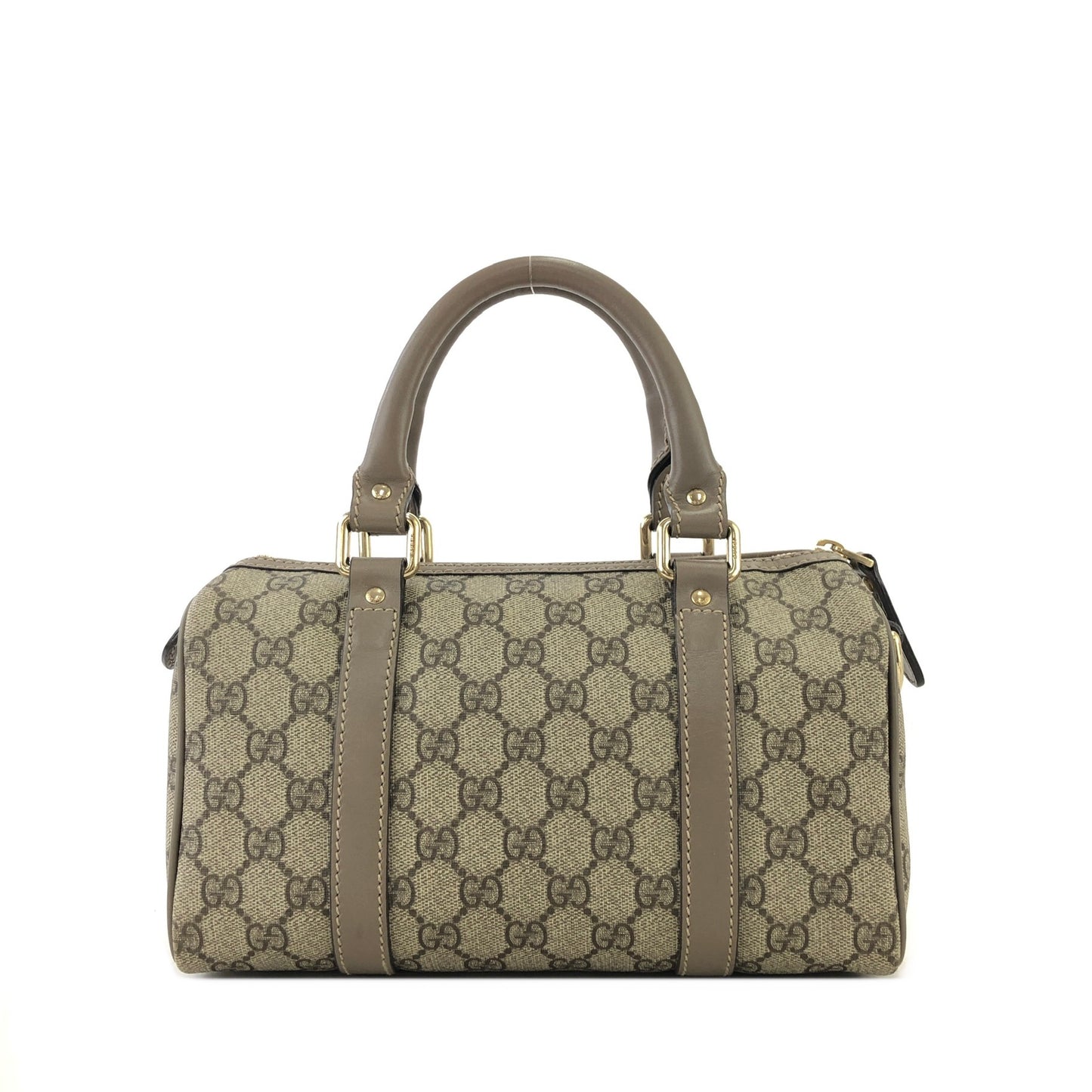 GUCCI GG Pattern Handbag Boston bag Beige Vintage vik38x