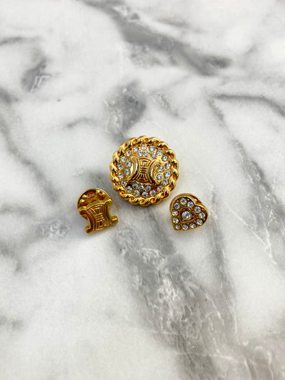 CELINE Blason 金色復古 tc6hnf 