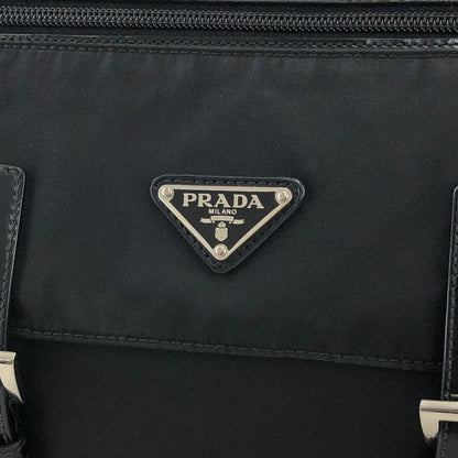 PRADA Triangle Logo Logo Motif Nylon Shoulder bag Black Vintage drwpjp