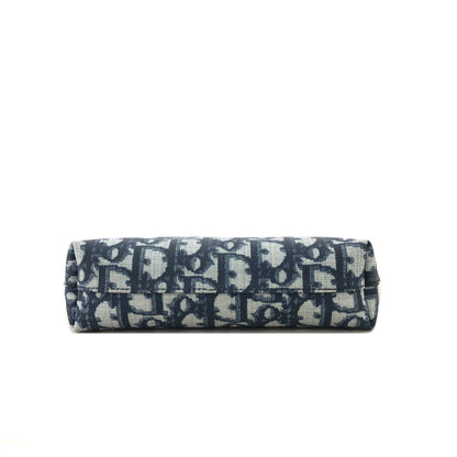 Christian Dior Trotter PVC 手拿包 海軍藍 復古 3mhtba 