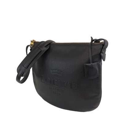 LOEWE Leather Shoulder bag Brown Vintage usk62t