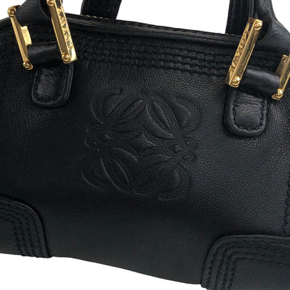 LOEWE Anagram Leather Coin Purse Micro bag Black Vintage 8i5d2v