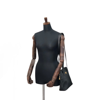 CELINE Toggle Clasp 皮革肩背包 黑色 復古 id5pnu 
