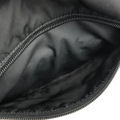 PRADA Triangle Logo Logo Motif Nylon Shoulder bag Black Vintage drwpjp