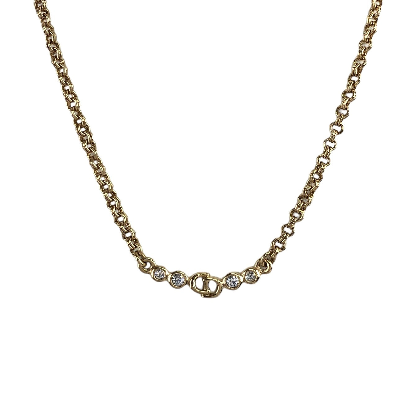 Petit CD Necklace Gold-Finish Metal with a White Resin Pearl | DIOR