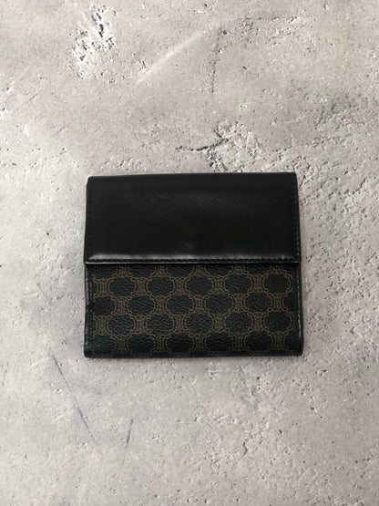 CELINE Macadam 折疊皮夾 黑色 復古 5vvvzz 